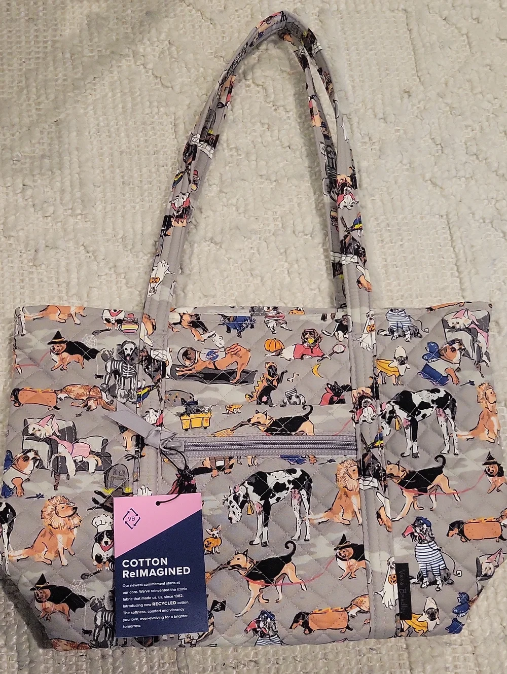 Vera Bradley Halloween Dogs Print Small Tote Bag
